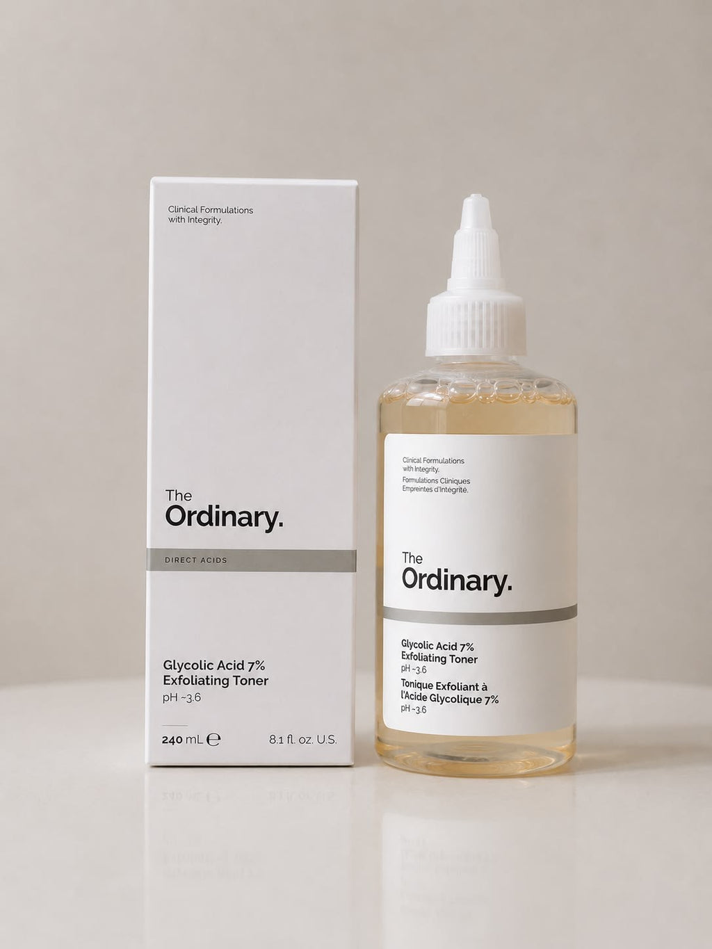 The Ordinary Glycolic Acid 7% Exfoliating Toner (240ml)